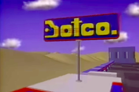 <p><strong>Figure 1.3</strong> The Botco logo as it appeared on spinning signage above the filling station. Source: Botco (1985), by PDI</p>