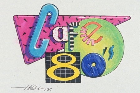 <p><strong>Figure 2.1</strong> The original concept art for the Cafe 80s identity, by artist and designer John Bell. Source: <em>www.JohnBell.Studio</em></p>