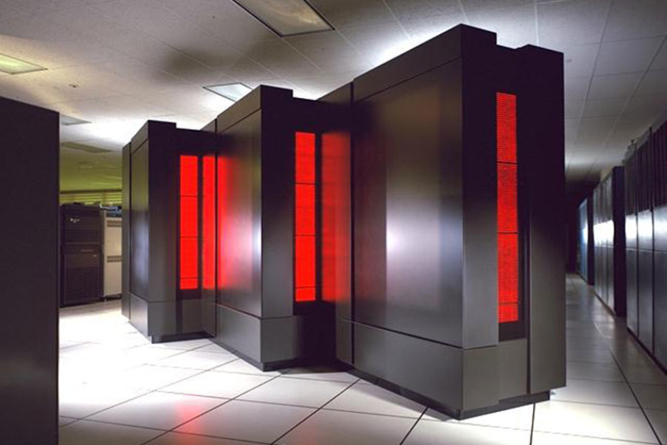 <p><strong>Figure 10.1</strong> If an actual supercomputer from the 1990s could be sent back in time to inspire a futuristic design for Colossus, this would have been a great candidate—the NAS Thinking Machines CM-5 (1993). Source: Bradley C. Kuszmaul, MIT. Photo by Tom Trower.</p>