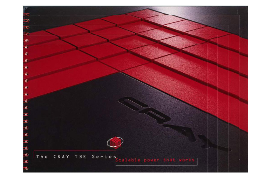 <p><strong>Figure 10.3</strong> The Cray logo, on a brochure for the Cray T3e. Source: Cray FAQ</p>