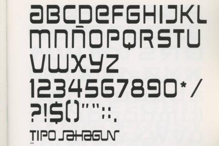 <p><strong>Figure 7.3</strong> Similarly styled corporate typeface for Sahagan Industrial Group, designed by Ernesto Lehfeld in 1976. Source: <em>Pictograms and Typefaces of the World 2</em></p>