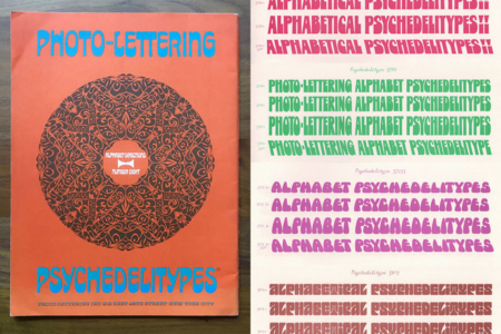 <p><strong>Figure 7.4</strong> <em>Photo-Lettering </em><em>Pyschedelitypes</em> (Alphabet Directions No. 8), Photo-Lettering, Inc., 1968. Source: Images by Stephen Coles</p>