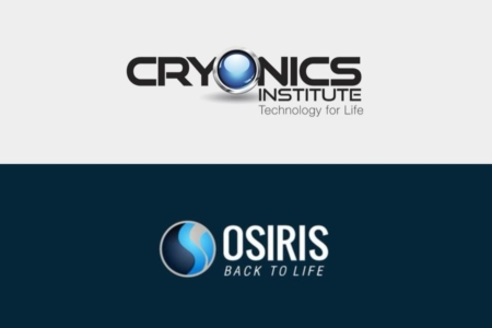 <p><strong>Figure 3.3</strong> Like the fictional Cryoco, cryonics companies bordering on science fiction have decided a blue circle is the way to go in their logos.</p>