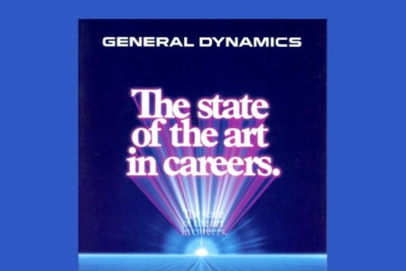 <p><strong>Figure 8.4</strong> The aerospace and defense industry giant, General Dynamics, is the sort of corporation sci-fi likes to warn us about. Source: General Dynamics Recruitment Brochure (1983)</p>