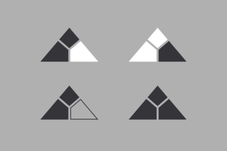 <p><strong>Figure 10.1</strong> Variations of the Cyberdyne Systems mark, which in most cases, highlights the lower right section.</p>