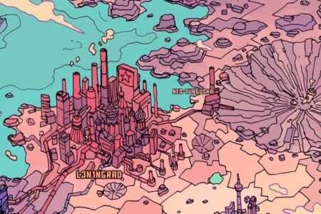 <p><strong>Figure 1.1</strong> The mega-city of L3n1ngrad — capital of the EFF.</p>