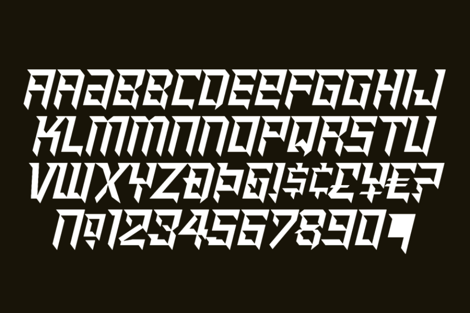 <p><strong>Figure 4.4</strong> A look at the entire character set for Canada Type’s Shred font, which became available in 2010, and can still be purchased from Canada Type and other sources. Source: <em>Canada Type</em></p>