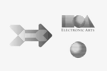 <p><strong>Figure 3.4</strong> The arrows marking the Metrokab’s passenger doors are rendered in a style that became trendy in 1980s tech industry logos.</p>