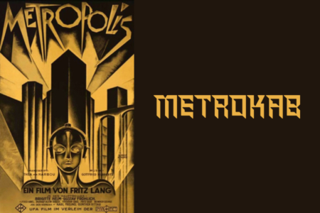 <p><strong>Figure 3.1</strong> Tom Southwell was responsible for the naming and logo design of <em>Blade Runner</em>’s Metrokab, which was inspired by the film <em>Metropolis.</em></p>