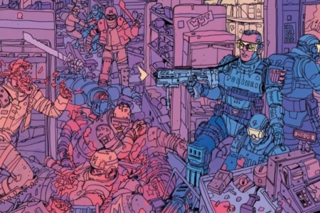 <p><strong>Figure 1.1</strong> The Mutants make a horrible, bloody mess, before being wiped from the map by the Robo-President. </p>