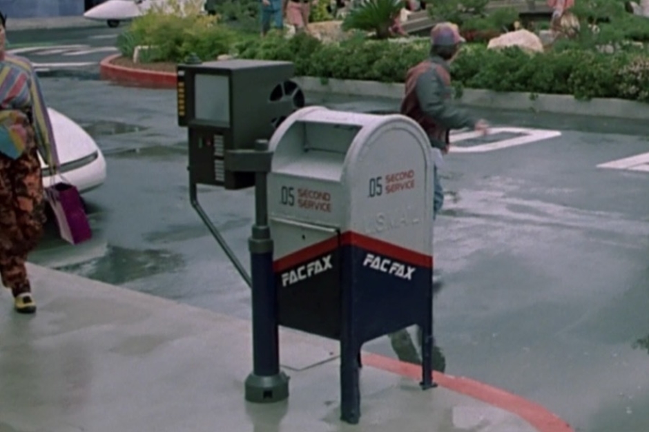 <p><strong>Figure 2.1</strong> The first instance we see show the front of the PAC FAX mailbox.</p>
