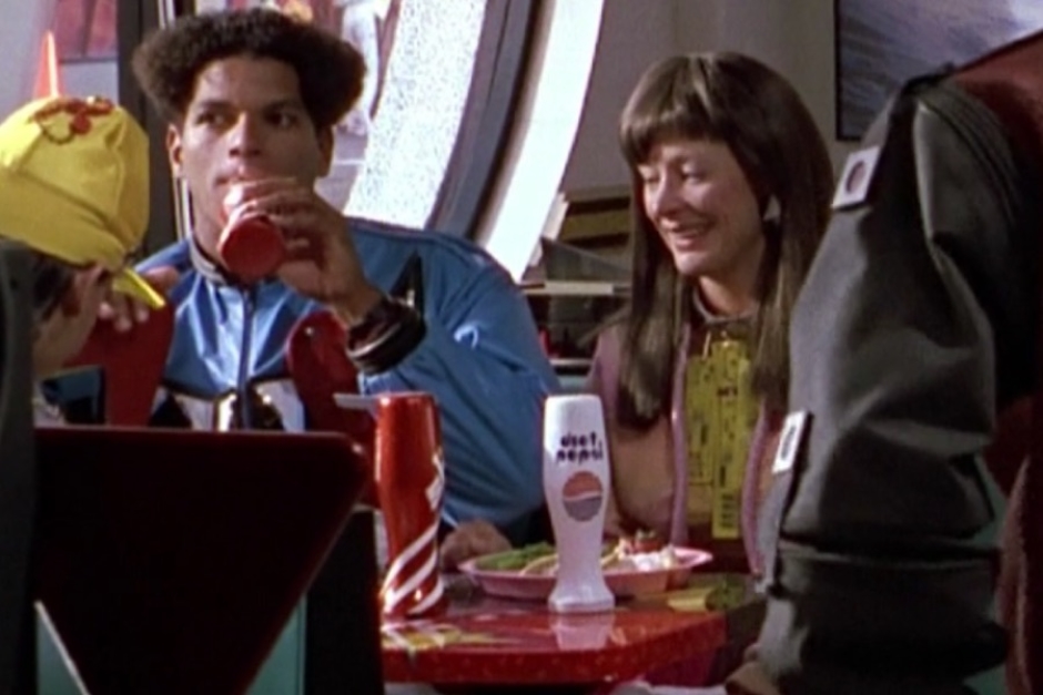 <p><strong>Figure 2.4</strong> If you look in the background of scenes in the Cafe 80s, you can see people drinking other Pepsi products like Slice and Diet Pepsi.</p>