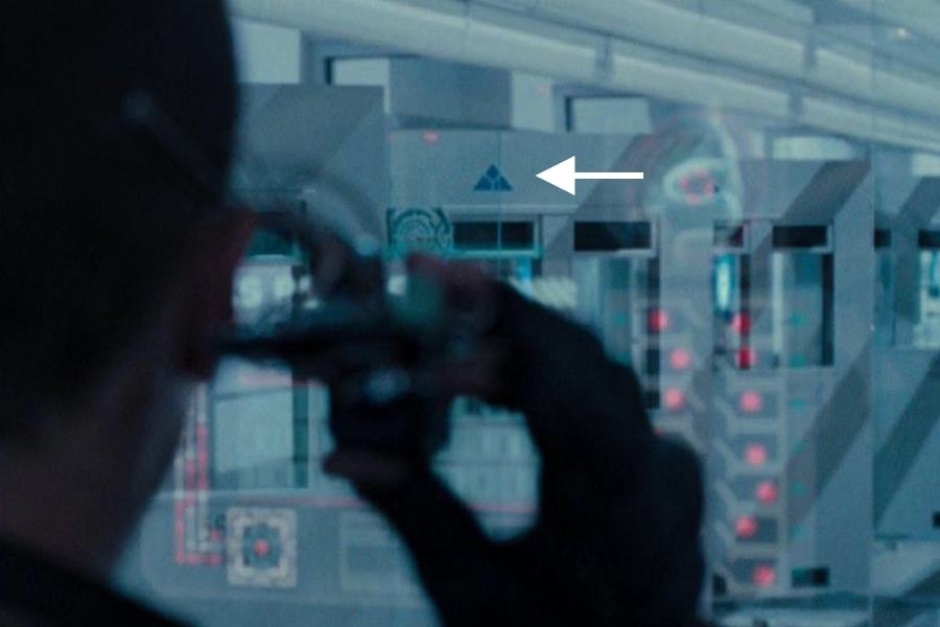 <p><strong>Figure 4.8</strong> Here’s a clearer look at the mark, as the cell doors unlock and swing open. Source: <em>Terminator: Salvation</em></p>