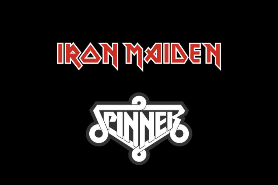 <p><strong>Figure 3.6</strong> The Spinner lettering bears some resemblance to what one might expect to find in the logo for a 1980s heavy metal band — my mind went to that of Iron Maiden, whose self-titled album came out in 1980.</p>