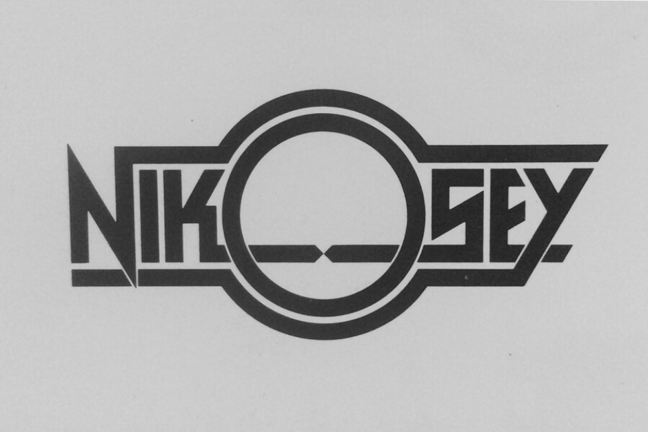 <p><strong>Figure 3.7</strong> Tom Nikosey is a designer and illustrator, and one of Tom Southwell’s close friends. Southwell designed this logo for him in 1977. Photo by Tom Southwell.</p>
