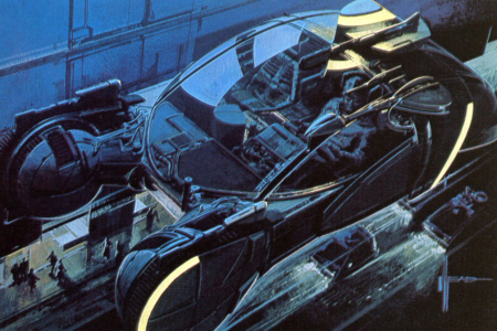 <p><strong>Figure 1.1</strong> Original concept art for the Spinner by Syd Mead. Source: <em>Blade Runner: The Inside Story</em></p>