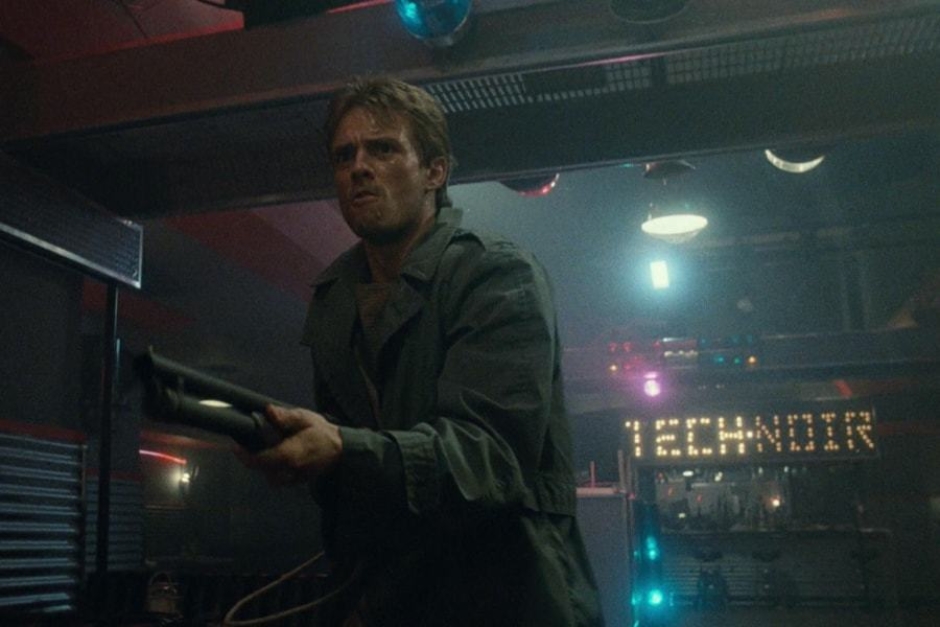 <p><strong>Figure 1.4</strong> Another clear view of the Version B signage is seen when Kyle Reese blasts the Terminator out the front window in a hail of gunfire.</p>