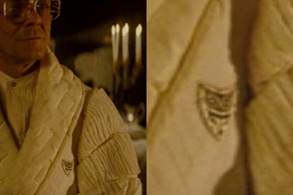 <p><strong>Figure 4.1</strong> Zooming in on the mark, as it appeared on Tyrell’s robe during the scene with Roy Batty.</p>
