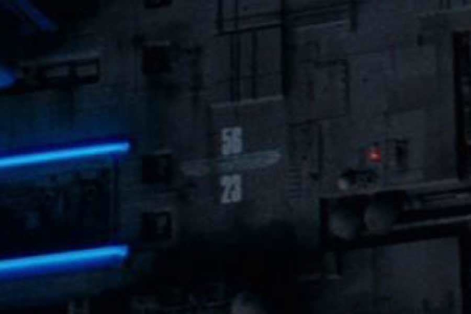 <p><strong>Figure 3.3</strong> The Weylan-Yutani logo is also visible beside these blue lights, sandwiched between numbers.</p>